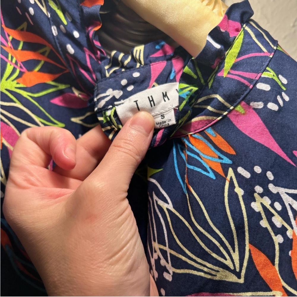 Thml Multicolor Leaf Print Blouse - image 4